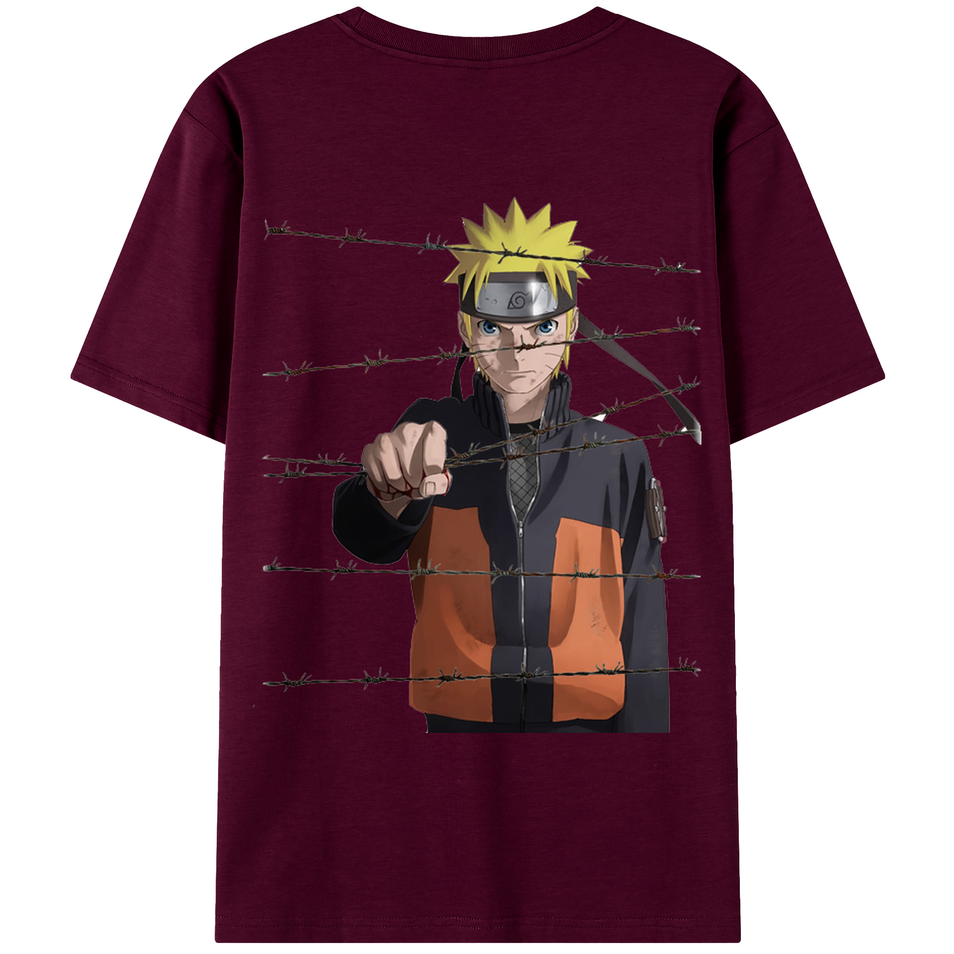 （画像用） NARUTO -ナルト- うずまき ナルト Uzumaki Naruto レディース半袖Tシャツ(バックプリント)
